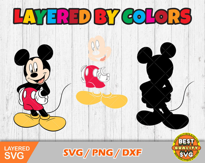 Mickey And Friends Clipart, Mickey Svg Cut Files For Cricut / Silhouette