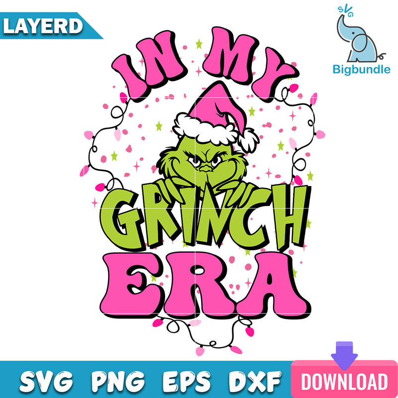 In My Pink Grinch Era SVG