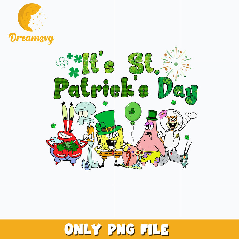 SpongeBob its st. patrick's day Png