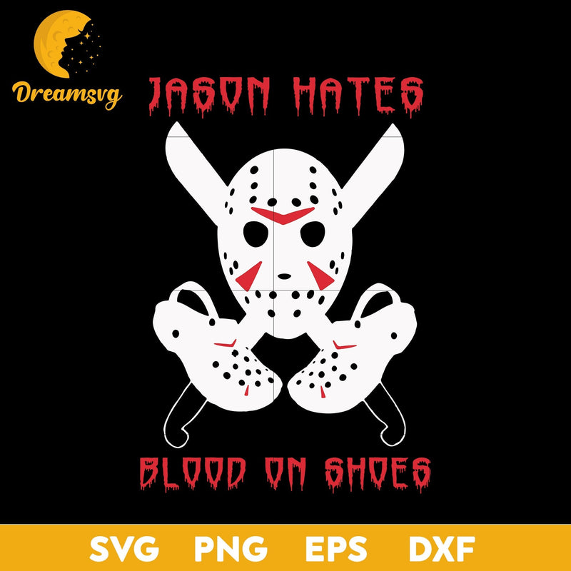 Jason hates svg, Halloween svg, png, dxf, eps digital file.