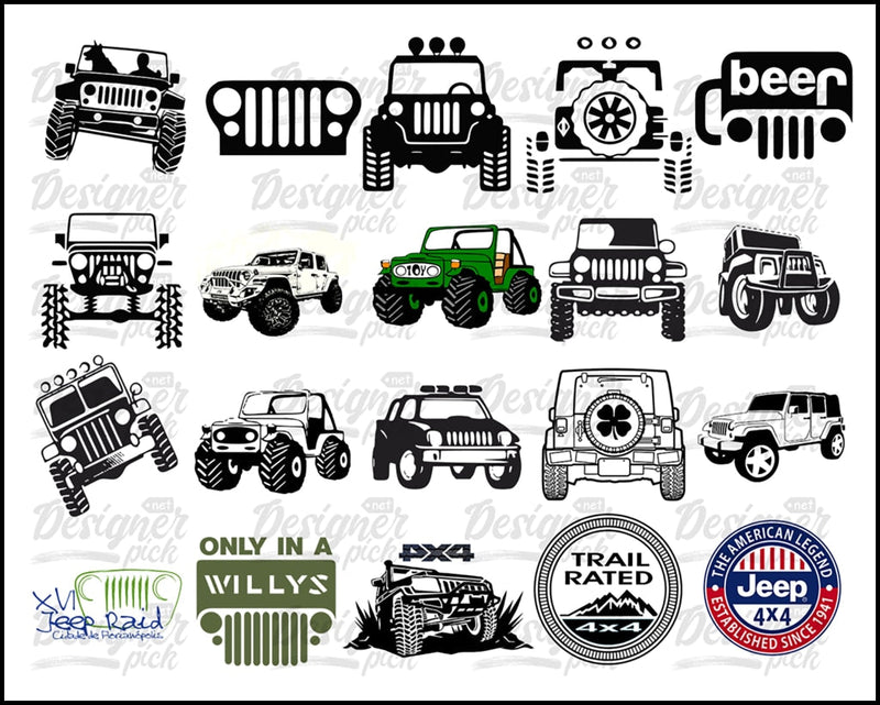 Jeep Svg Bundle - Digital download