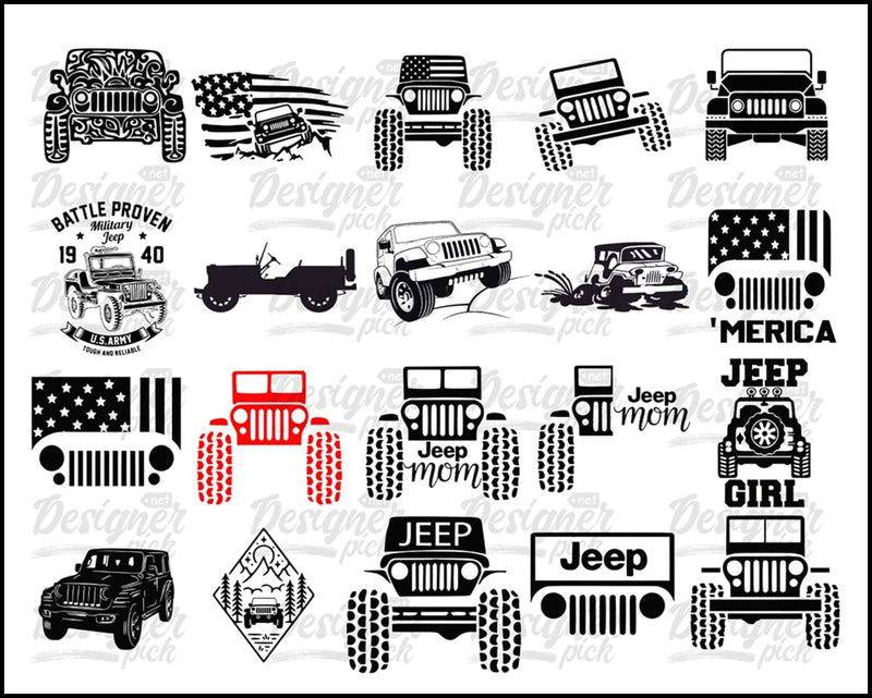 Jeep Svg Bundle - Digital download