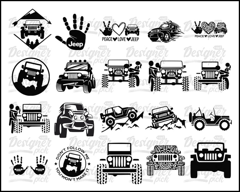 Jeep Svg Bundle - Digital download