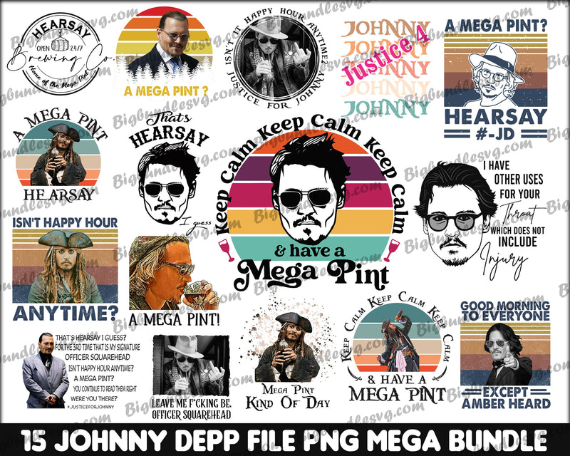 Johnny depp svg Bundle - Digital Dowload