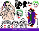 Joker Svg Bundle, Joker SVG Cut Files, Joker PNG, Joker Clipart, Silhouette Vector Cut Files