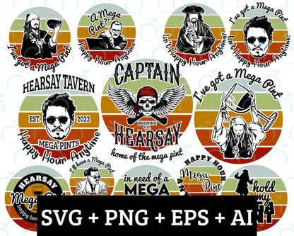 Johnny depp svg Bundle 4 - Digital Dowload