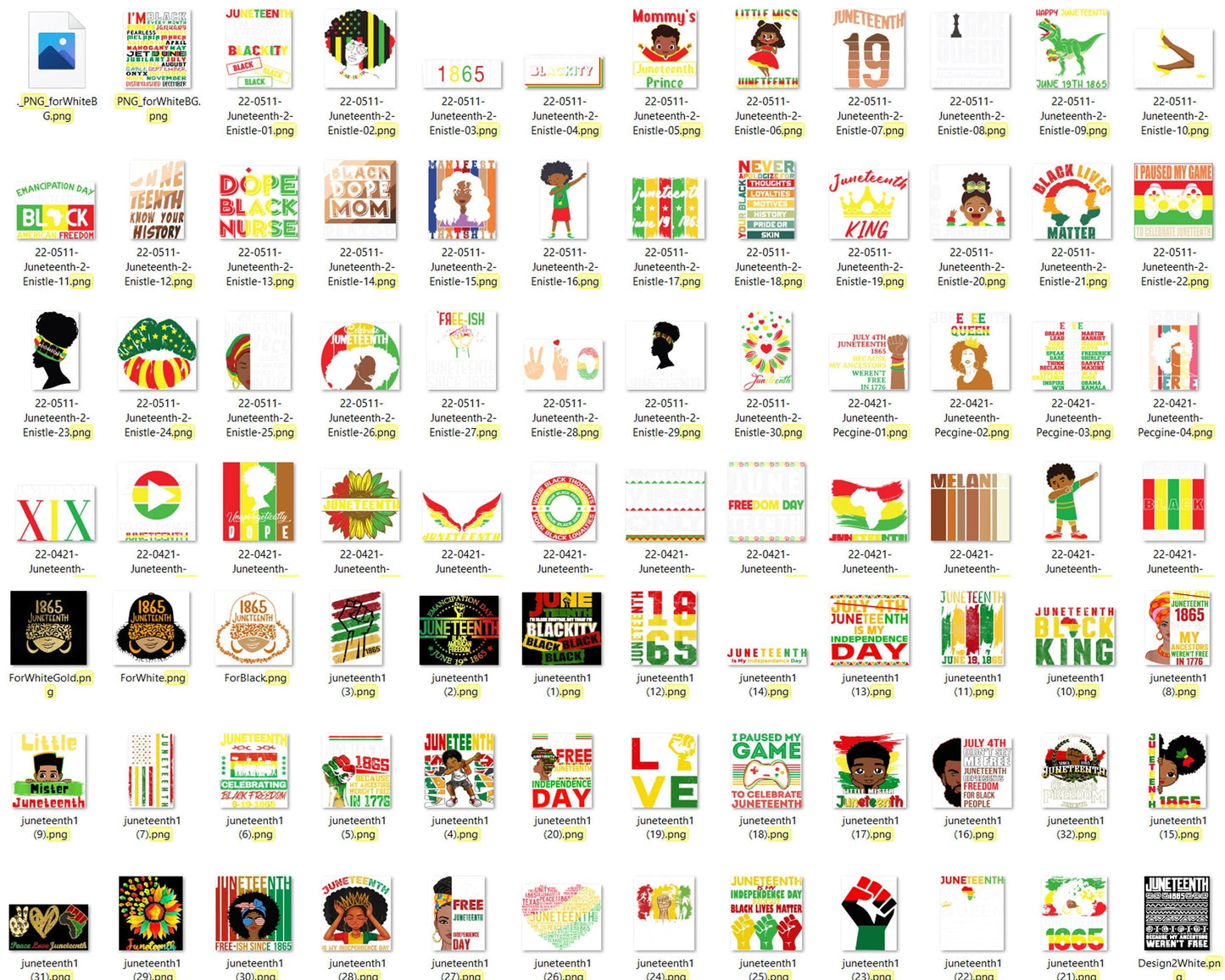 Bundle 1000+ Juneteenth png bundle - Digital download