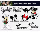 Disney Just Married SVG, Disney Just Married SVG Cricut, Disney Just Married Clipart