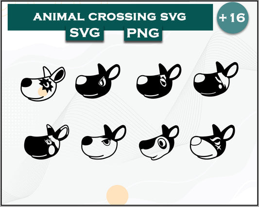 16+ Kangaroo Svg Bundle, Animal Crossing Svg Bundle, Animal Crossing Svg, Cartoon svg, png digital file