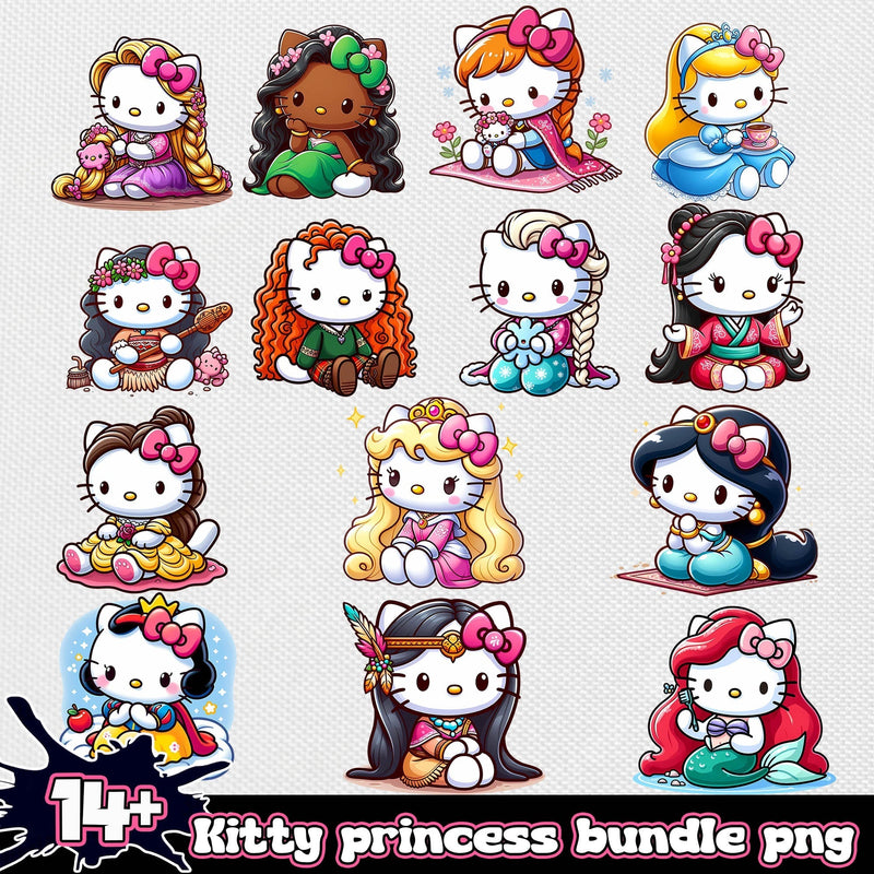 Hello kitty princess png bundle