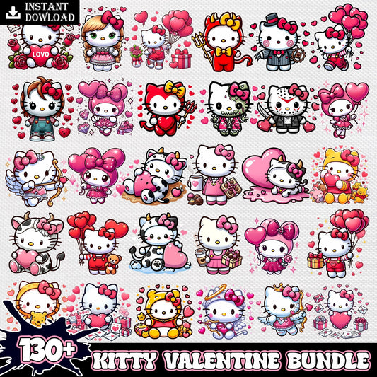 Hello kitty valentine png bundle trending ver 2
