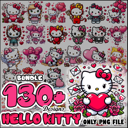 Hello kitty valentine png bundle trending 2024
