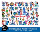 Lilo And Stitch svg, 65 Files, BUNDLE Disney Svg, Bundle Lilo And Stitch SVG For Cricut