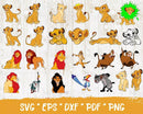 The Lion King Clipart Bundle, PNG & SVG Cut Files for Cricut & Silhouette
