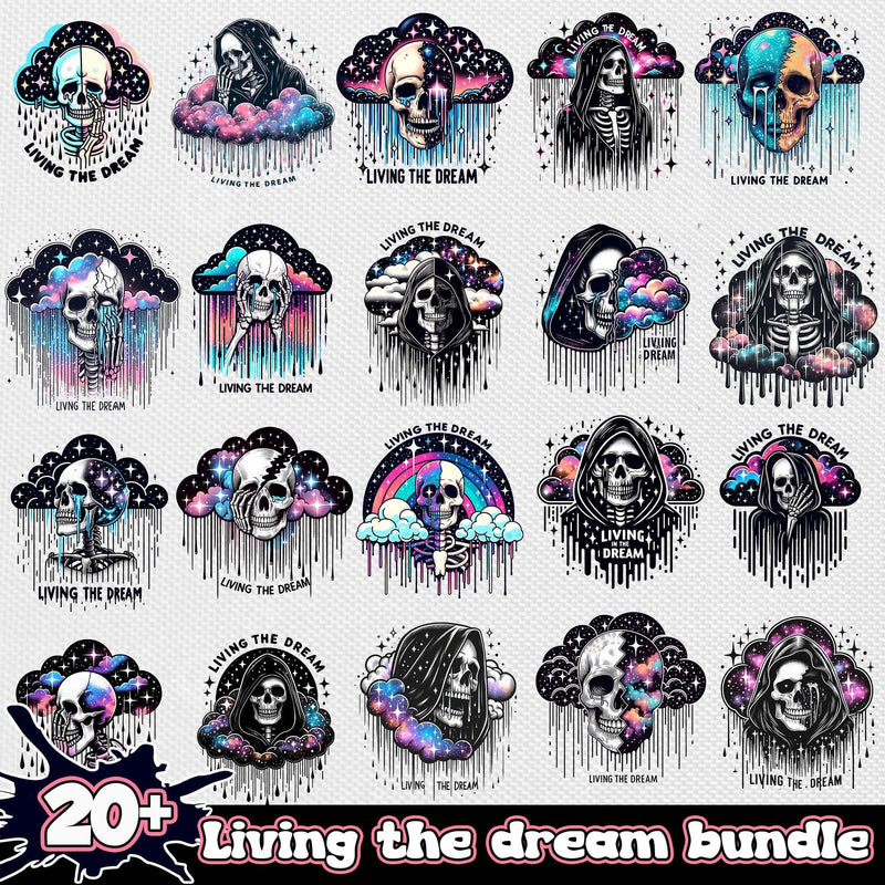 Living The Dream Bundle 20+ PNG