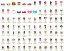 1000+ Baby Doll Bundle Bundle dolls Svg, Beautiful Doll Png, clipart set vector, New Doll Svg