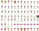 1000+ Baby Doll Bundle Bundle dolls Svg, Beautiful Doll Png, clipart set vector, New Doll Svg