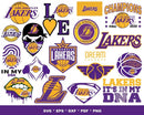 Los Angeles Lakers Clipart Bundle, Los Angeles Lakers Svg Logo, LA Lakers Png Logo