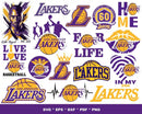 Los Angeles Lakers Clipart Bundle, Los Angeles Lakers Svg Logo, LA Lakers Png Logo