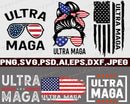 Ultra Maga svg Bundle,Ultra Maga svg png cut files , Trump Ultra Maga png svg, Ultra Maga Bundle,Ultra Maga US Flag svg,Ultra maga Messy bun