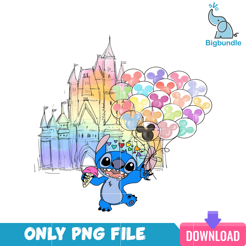 Characters Stitch At Disneyland PNG