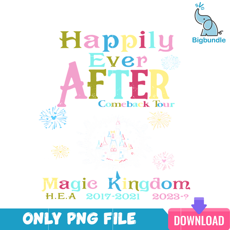 Happily Ever After At Magic Kingdom PNG