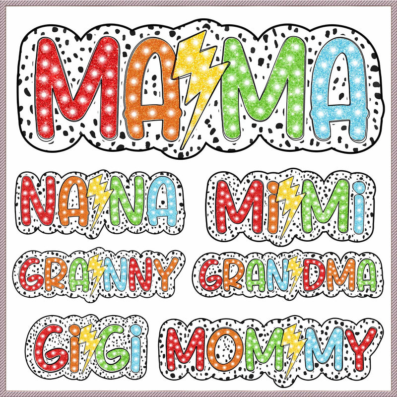 Mama Rainbow Bundle PNG