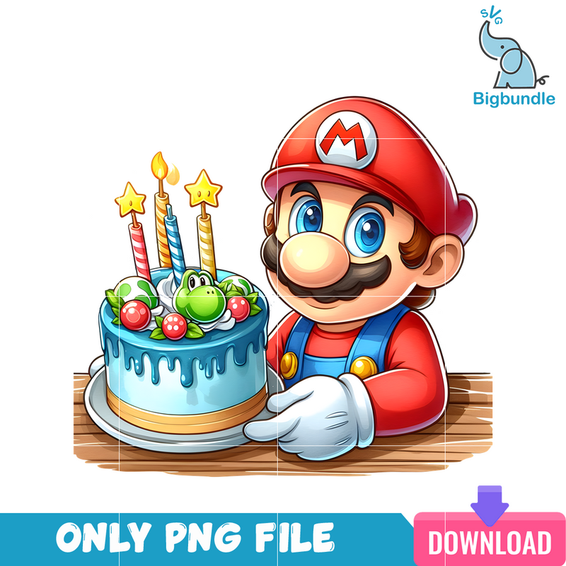 Super Mario Happy Birthday PNG