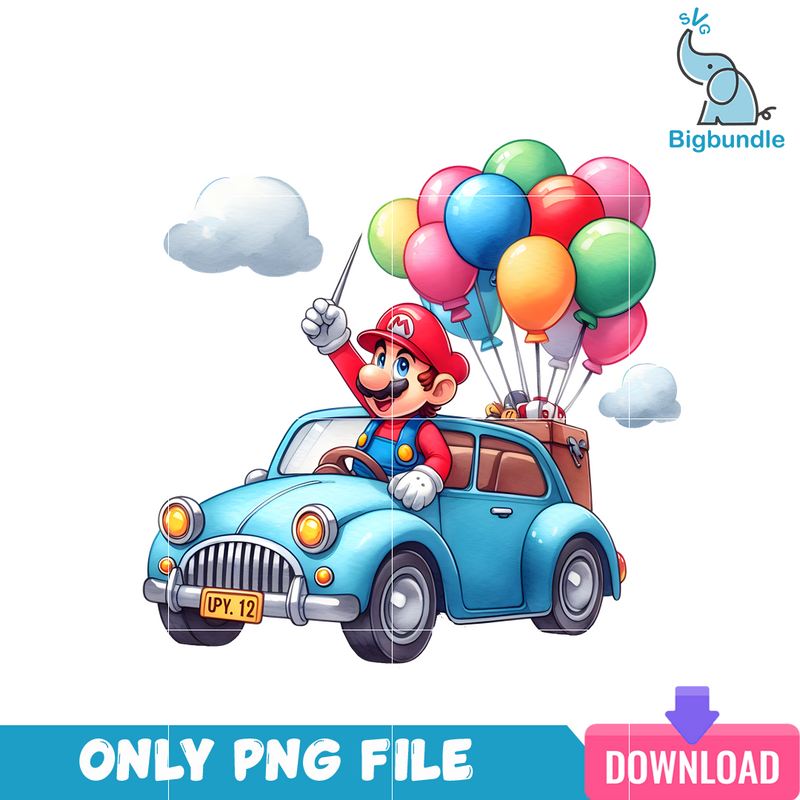 Super Mario Fly Cars PNG