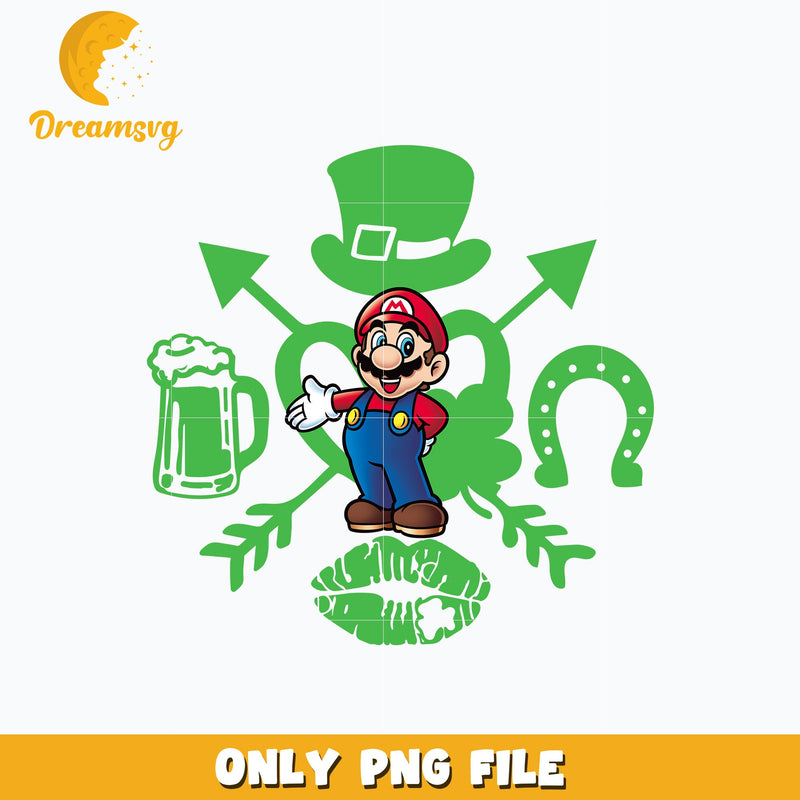 Mario st. patrick's day Png