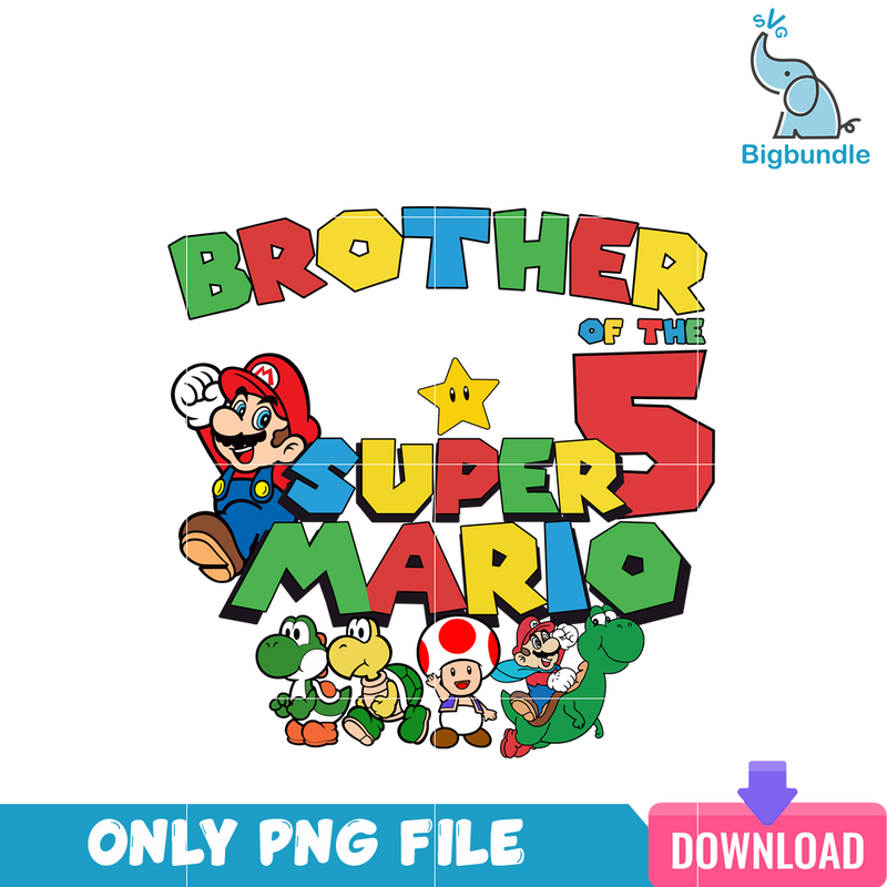 Brother Of The Five Super Mario PNG