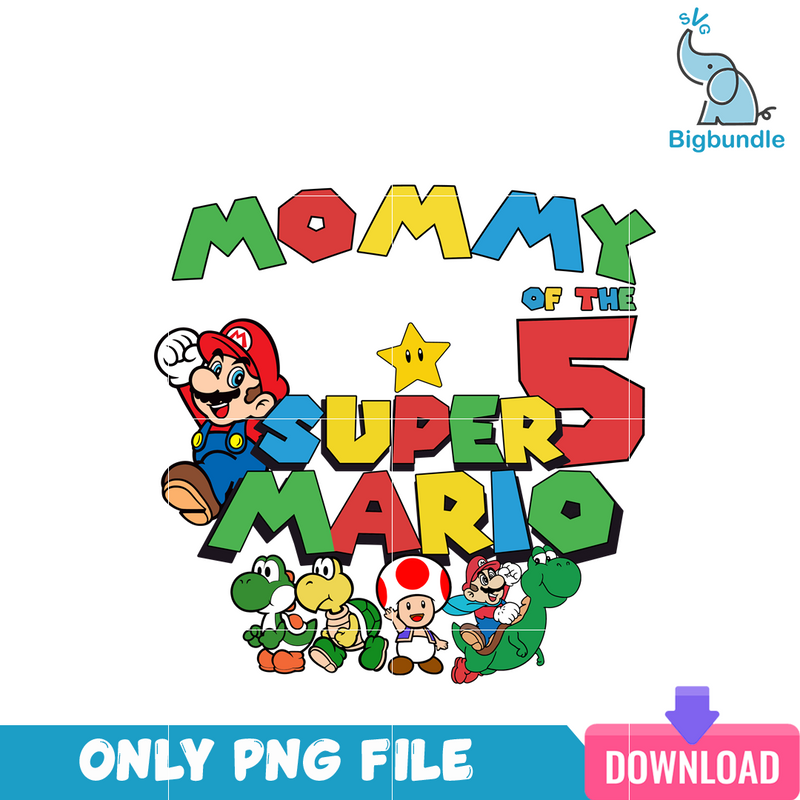 Mommy Of The Five Super Mario PNG