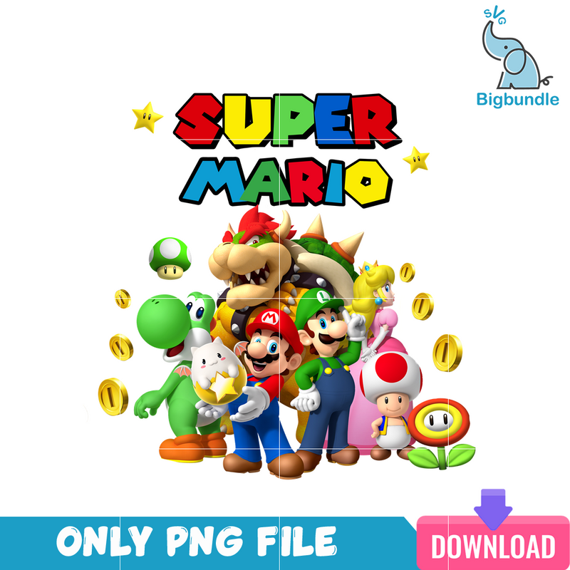 Super Mario And Friends PNG