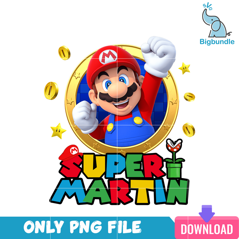 Super Martin Super Mario PNG