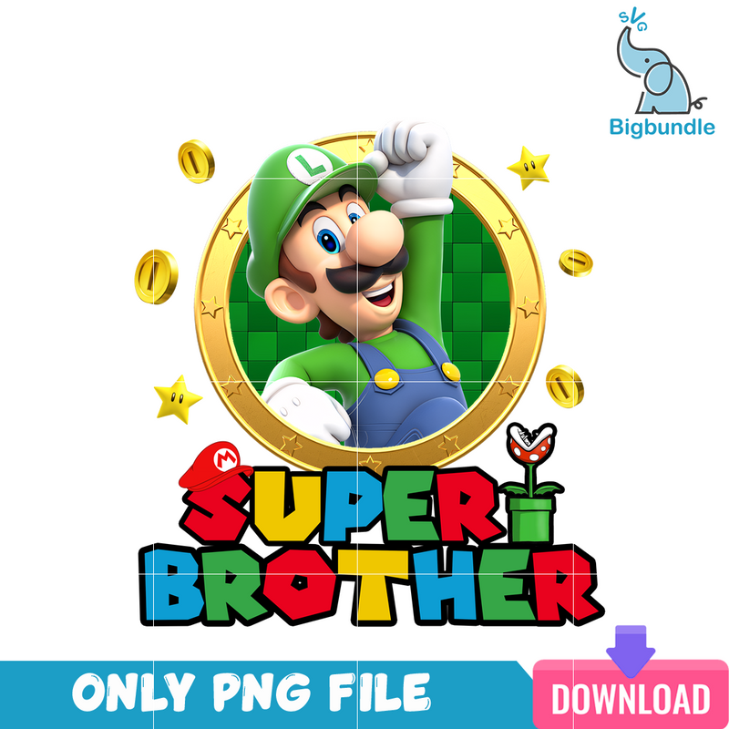 Luigi Super Brother Mario PNG