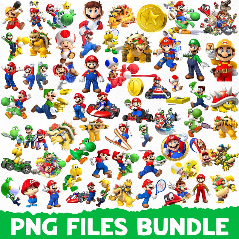 3D Super Mario Bundle PNG