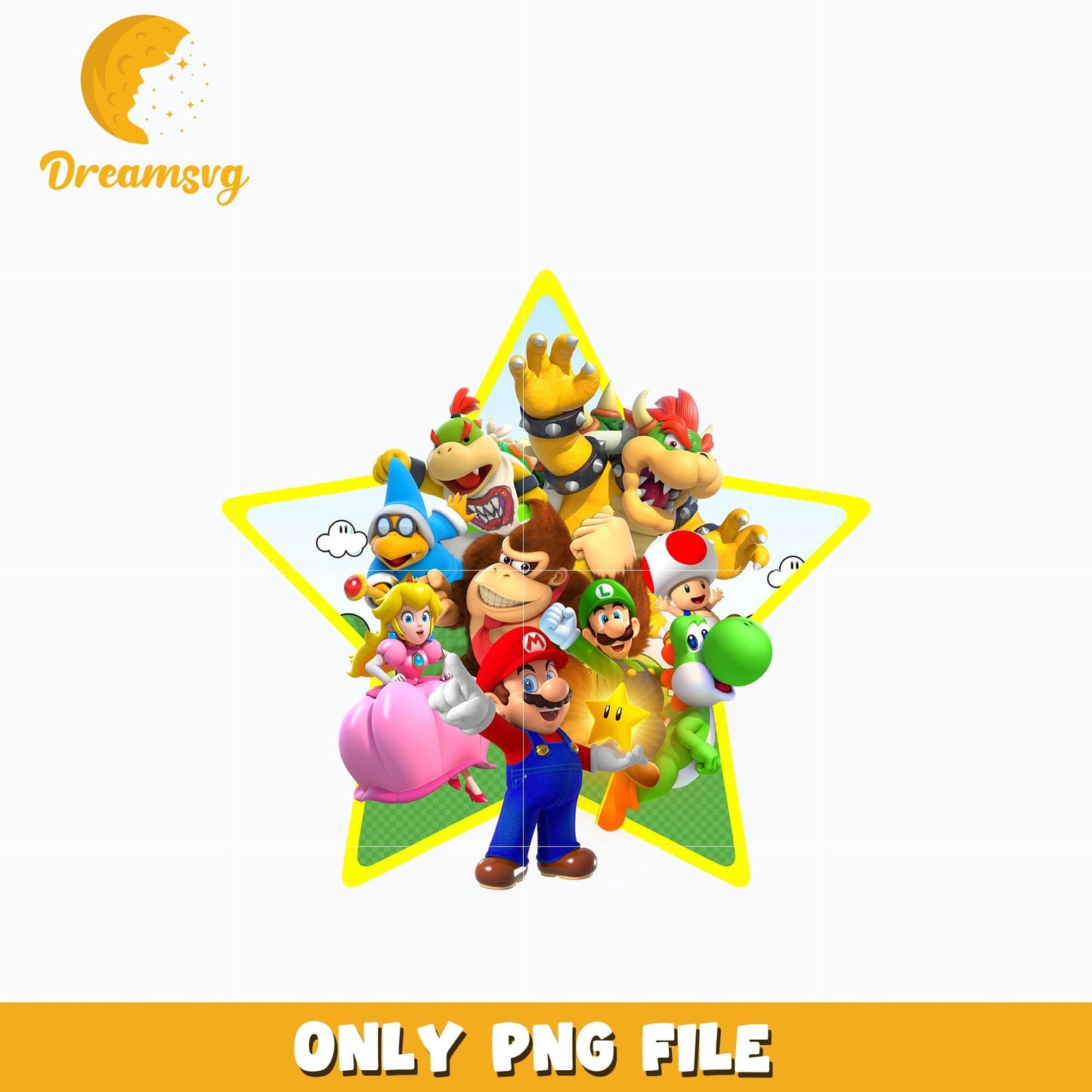 Super Mario star design png