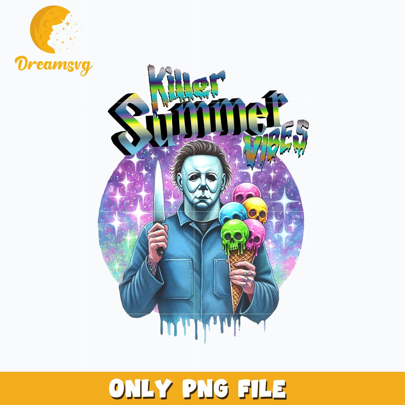 killer summer vibes Michael myers halloween png