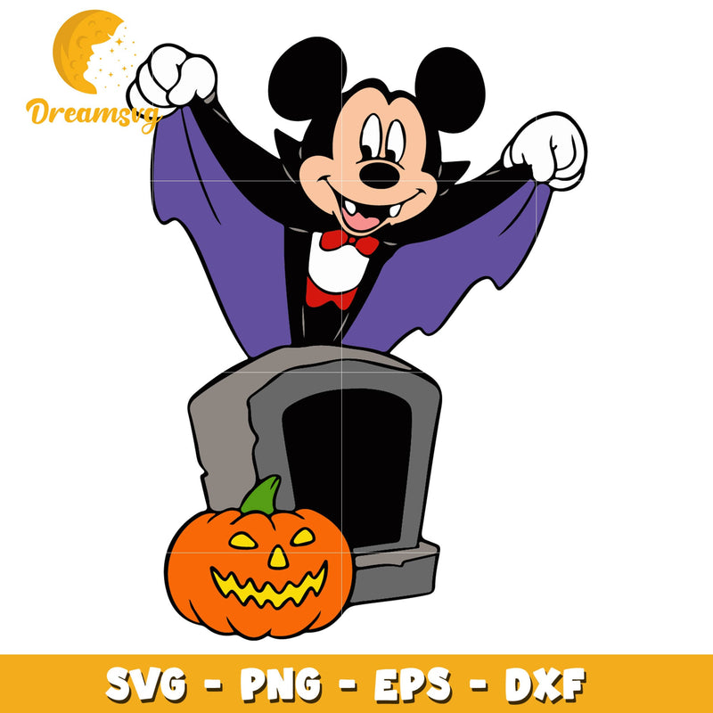 Halloween Mickey Mouse Vampire svg