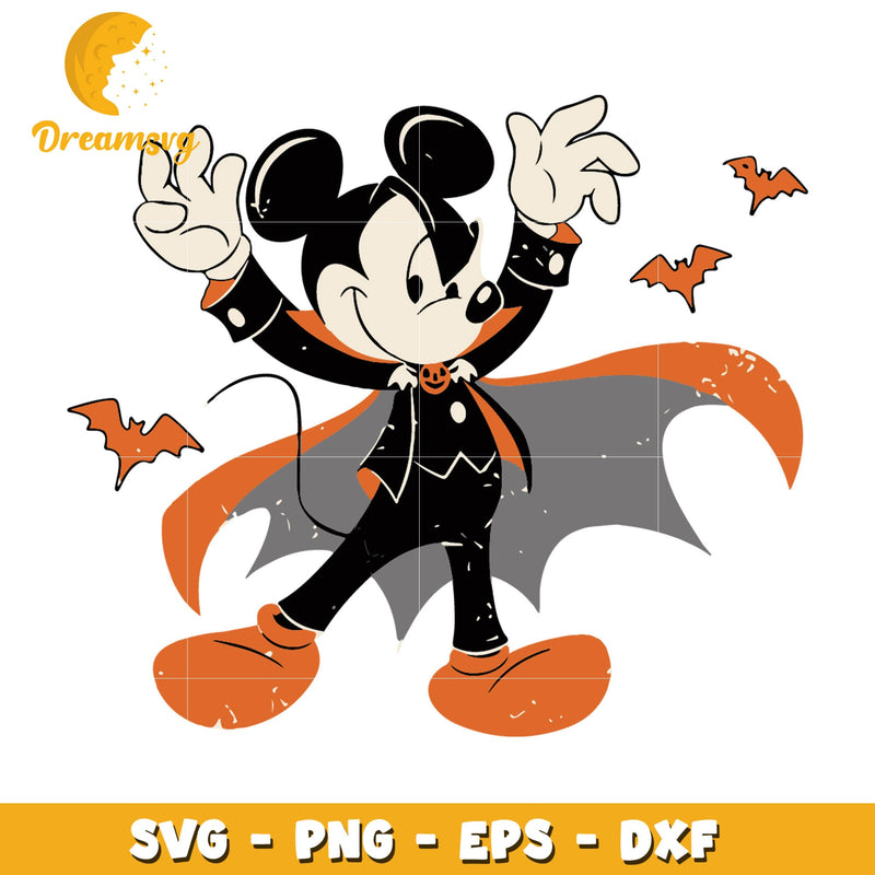 Mickey Mouse Spooky Dracula svg