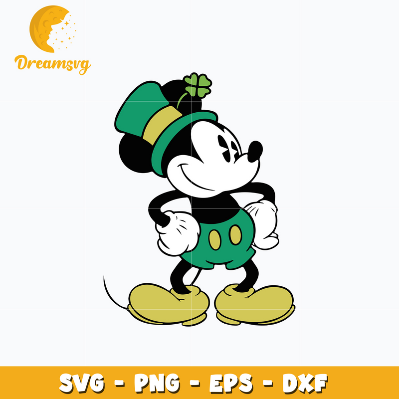 Mickey boy patrick's day svg