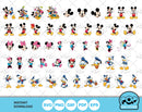 Mickey and Friends BIG BUNDLE 500 files, svg cut files for Cricut / Silhouette, Mickey & friends png