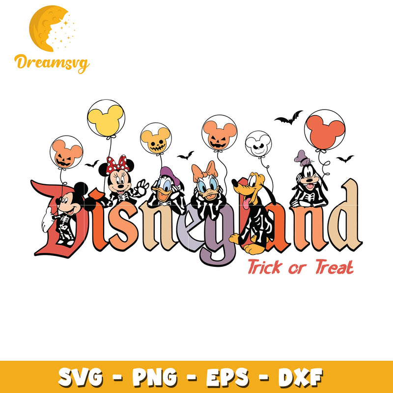 Halloween Disneyland Trick Or Treat svg