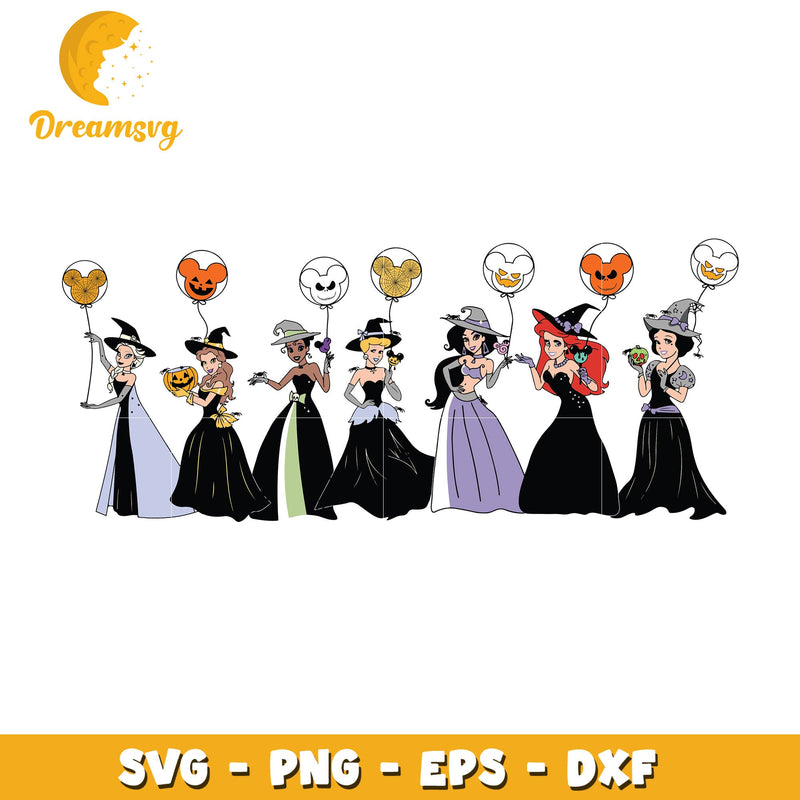 Disney Halloween Princess Svg