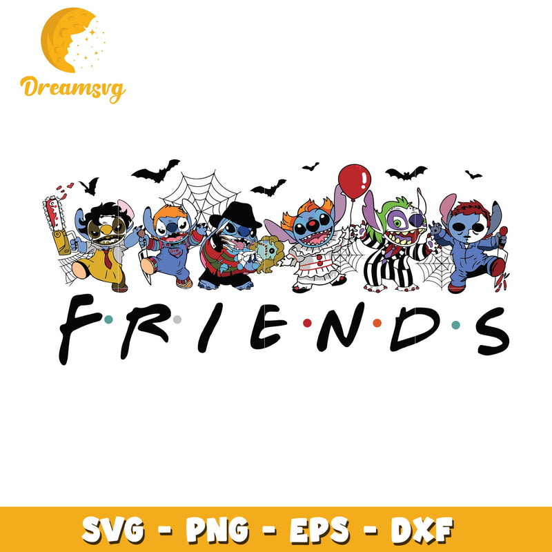 Stitch Friends Horror svg