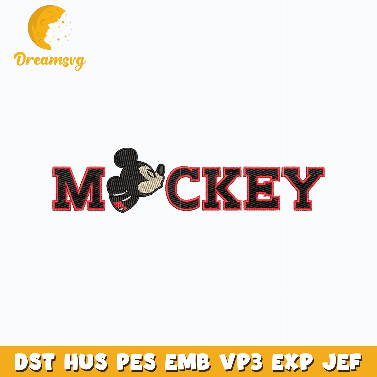 Mickey mouse name embroidery