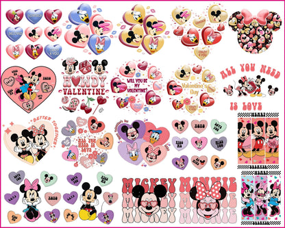 20+Mickey Valentines Day bundle, Valentines Mickey, Valentines PNG Designs VLT30122203