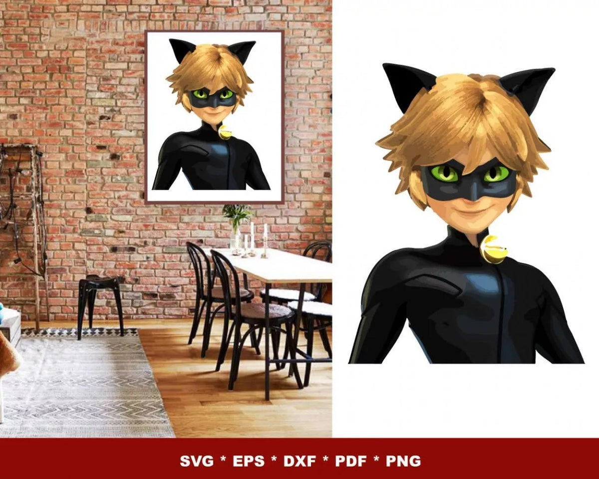 Miraculous Ladybug Clipart Bundle, Ladybug SVG For Cricut, Miraculous Ladybug PNG, Silhouette Vector Cut Files