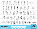 Miraculous Ladybug BIG BUNDLE 500 files, Miraculous SVG cut files for Cricut / Silhouette, Ladybug PNG