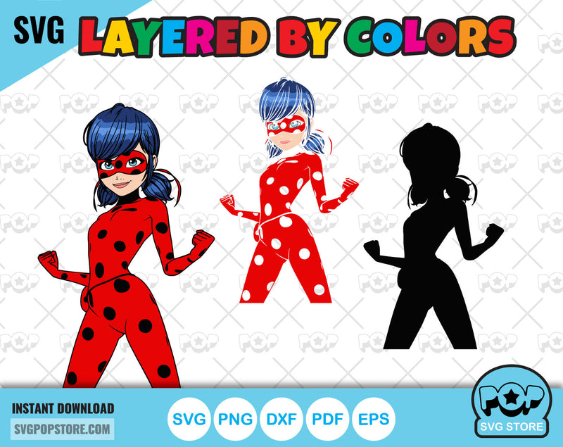 Miraculous Ladybug clipart bundle, Miraculous SVG cut files for Cricut